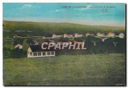 Cartes postales Camp de la Courtine Les Casernes 2-Brigade Militaria