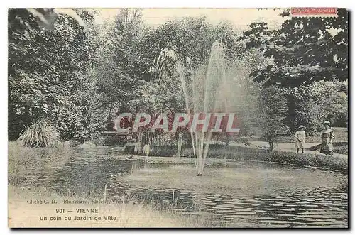 Cartes postales Vienne Un coin du Jardin de Ville