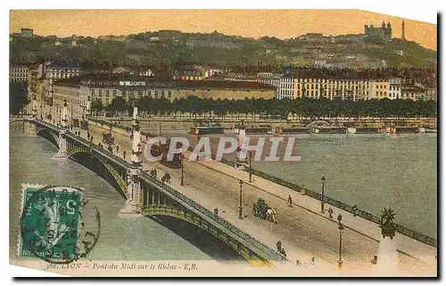 Ansichtskarte AK Lyon Pont du Midi sur le Rhone