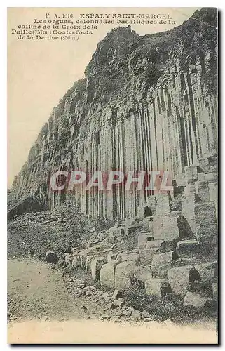 Cartes postales Espaly Saint Marcel Les orgues colonnades basaltiques de la colline de la Croix de la Paille Con