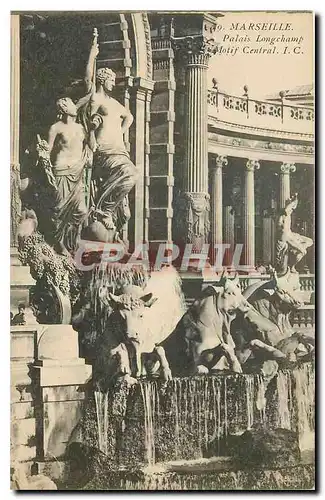 Cartes postales Marseille Palais Longchamp Motif central