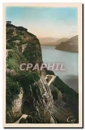 Cartes postales Aix les Bains La route de la Chambotte et le Lac du Bourget