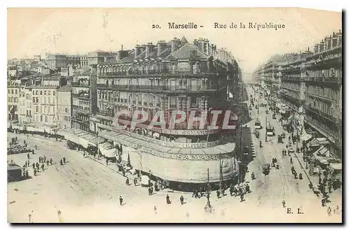 Cartes postales Marseille Rue de la Republique