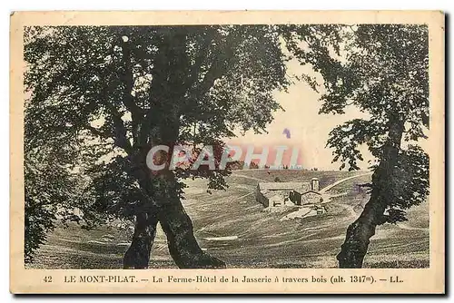 Cartes postales Le Mont Pilat La Ferme Hotel de la Jasserie a travers bois