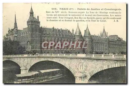 Ansichtskarte AK Paris Palais de Justice et Conciergerie