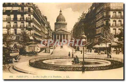 Cartes postales Paris La Rue Soufflot et le Pantheon