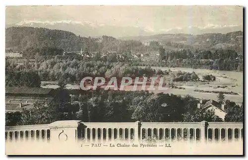 Cartes postales Pau La Chaine des Pyrenees