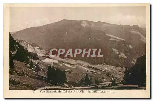 Ansichtskarte AK Vue generale du Col des Aravis a la Giettaz