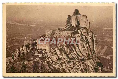 Ansichtskarte AK Valence Ruines du Chateau Feodal de Crussol et la Vallee du Rhone