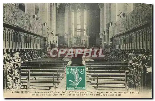 Ansichtskarte AK La Chaise Dieu Interieur de l'Eglise Tombeau du Pape Clement VI transporte a La Chaise Dieu