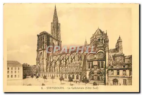 Cartes postales Strasbourg La cathedrale Cote Sud