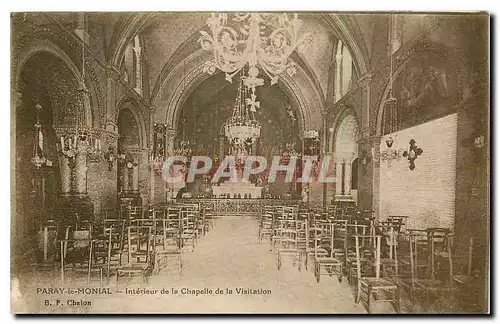 Cartes postales Paray le Monial Interieur de la Chapelle de la Visitation