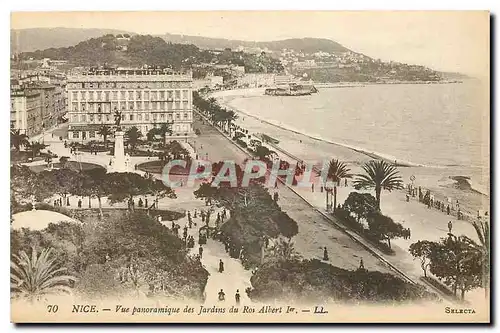 Cartes postales Nice Vue panoramique des Jardins du Roi Albert I