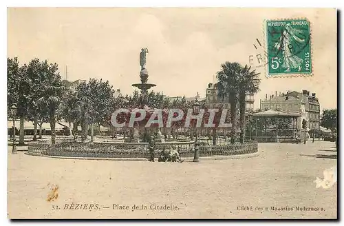 Cartes postales Beziers Place de la Citadelle