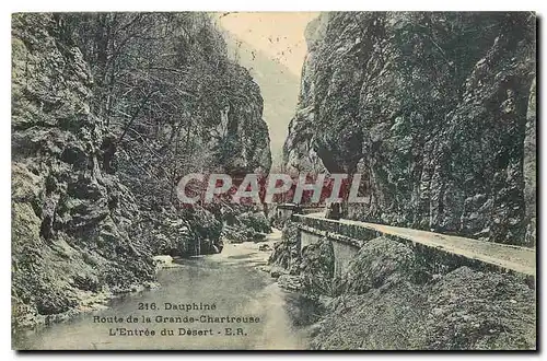 Cartes postales Dauphine Route de la Grande Chartreuse L'Entree du Desert