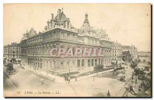 Cartes postales Lyon La Bourse