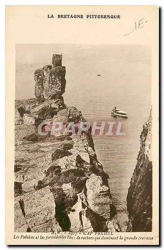 Ansichtskarte AK La Bretagne Pittoresque Cap Frehel Les Falaises et les formidables blocs de rochers