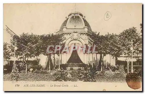Cartes postales Aix les Bains Le Grand Cercle