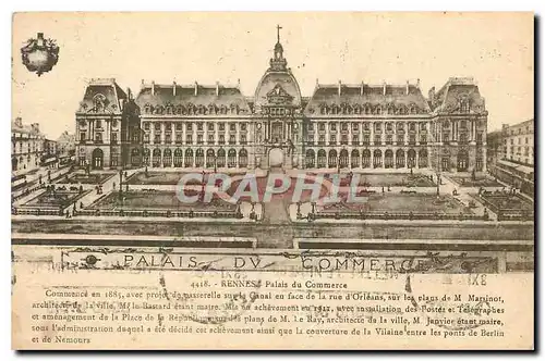 Cartes postales Rennes Palais du Commerce