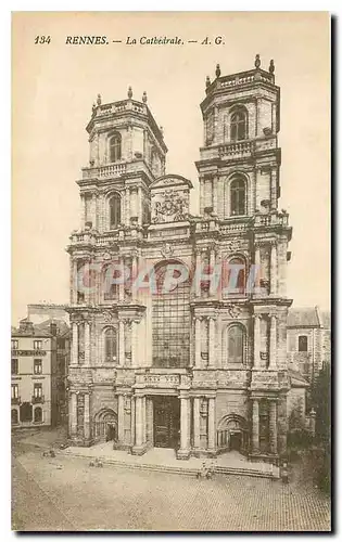 Cartes postales Rennes La Cathedrale