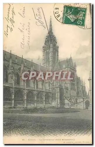 Ansichtskarte AK Evreux La Cathedrale Cote Meridional
