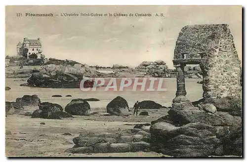 Ansichtskarte AK Ploumanach L'Oratoire Saint Guirec et le Chateau de Costaeres