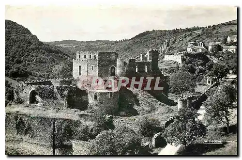 Ansichtskarte AK Gorges de la Sioule Dominant la Sioule Le Chateau et le village de Chouvigny Allier