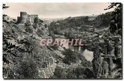 Cartes postales moderne Viaduc des Fades Vallee de la Sioule Le Chateau Feodal de Chouvigny dominant la Sioule