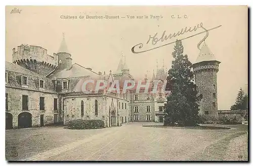 Ansichtskarte AK Chateau de Bourbon Busset Vue sur le Parc