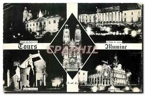 Cartes postales Tours Illumine I et L