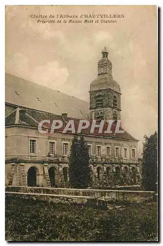 Cartes postales Cloitre de l'Abbaye d'Hautvillers Propriete de la Maison Moet et Chandon