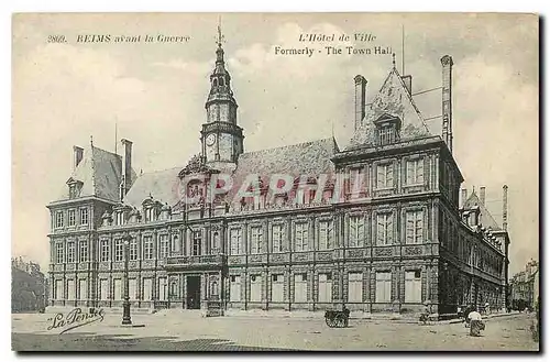 Ansichtskarte AK Reims avant la Guerre L'Hotel de Ville