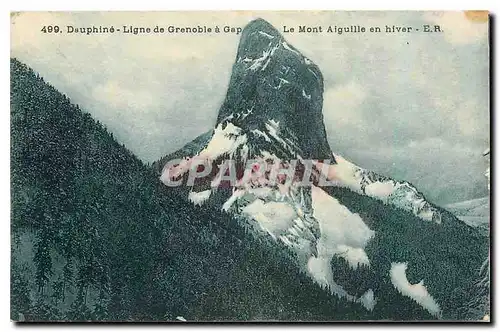Cartes postales Dauphine Ligne de Grenoble a Gap Le Mont Aiguille en hiver