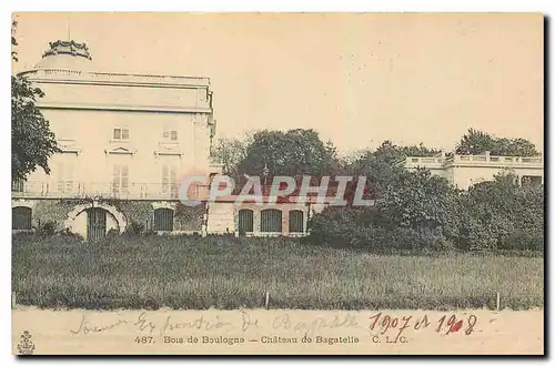 Ansichtskarte AK Bois de Boulogne Chateau de Bagatelle