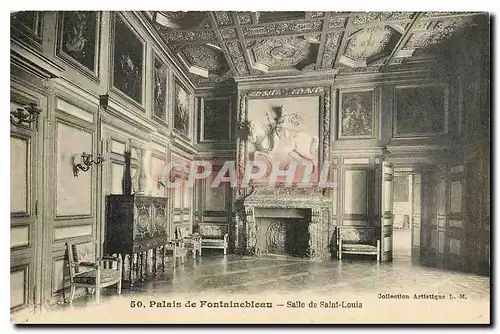 Ansichtskarte AK Palais de Fontainebleau Salle de saint Louis