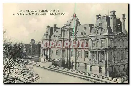 Cartes postales Maisons Laffitte S et O Le Chateau et la Vieille Eglise