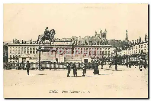 Cartes postales Lyon Place Bellecour