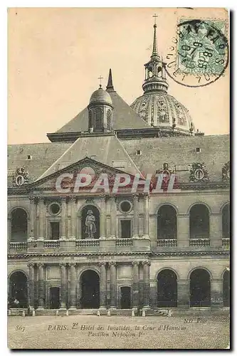 Cartes postales Paris Hotel des Invalides la Cour d'Honneur Pavillon Napoleon I