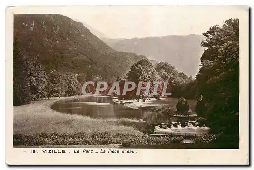 Cartes postales Vizille Le Parc La Piece d'eau