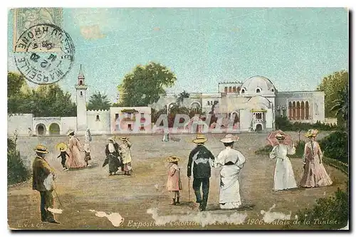 Cartes postales Exposition coloniale 1906 palais de la Tunisie