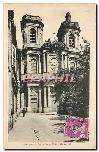 Cartes postales Langers Cathedrale Saint Mammes