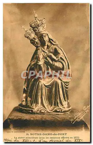 Ansichtskarte AK Notre Dame du Port La statue miraculeuse