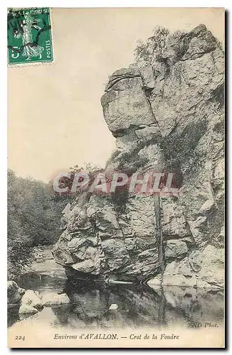 Cartes postales Environs d'Avallon Crot de la Foudre