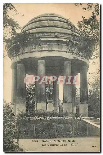 Ansichtskarte AK Bois de Vincennes Le Temple Grec