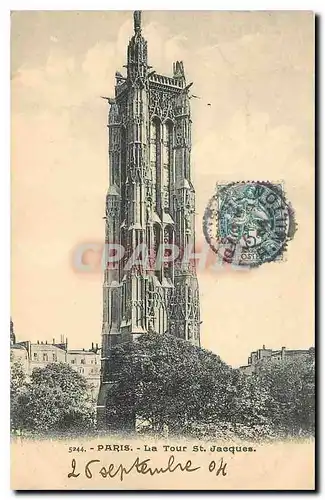 Cartes postales Paris la Tour St Jacques