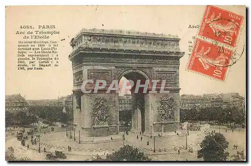 Cartes postales Paris Arc de Triomphe de l'Etoile