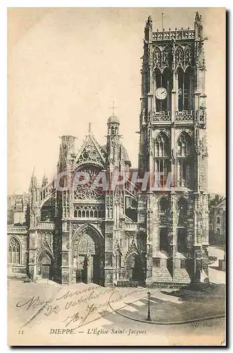 Cartes postales Dieppe l'Eglise Saint Jacques