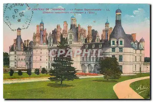 Cartes postales Chateau de Chambord La Facade Septentrionale