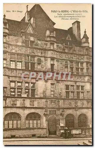 Cartes postales Paray le Monial L'Hotel de Ville