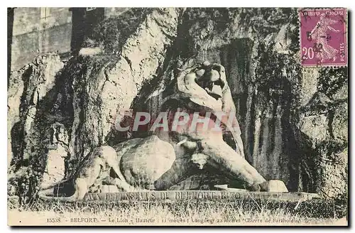 Cartes postales Belfort Le Lion